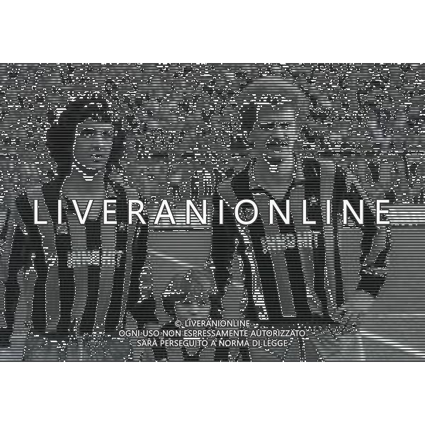 NEG-RETROSPETTIVA EVARISTO BECCALOSSI CALCIATORE NELLA FOTO EVARISTO BECCALOSSI NELL\'ANNO 1981-1982  CON HERBERT PROHASKA AG ALDO LIVERANI SAS