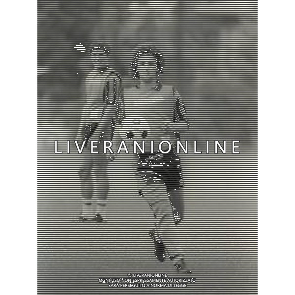 NEG-RETROSPETTIVA EVARISTO BECCALOSSI CALCIATORE NELLA FOTO EVARISTO BECCALOSSI NELL\'ANNO 1983-1984 INTER AG ALDO LIVERANI SAS