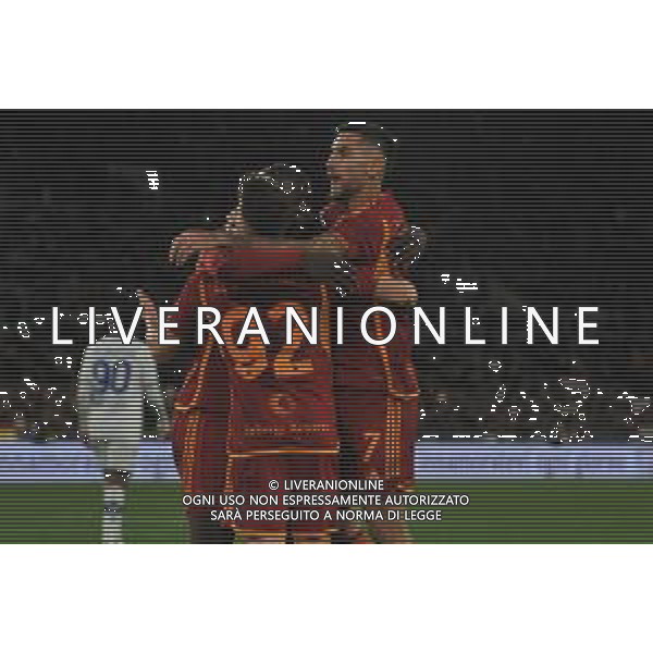 Roma vs Hellas Verona - Campionato Serie A TIM - 21 giornata - Stadio Olimpico - Roma 20-01-2024 nella foto Esultanza Roma ©Federico Gaetano/AGENZIA ALDO LIVERANI SAS