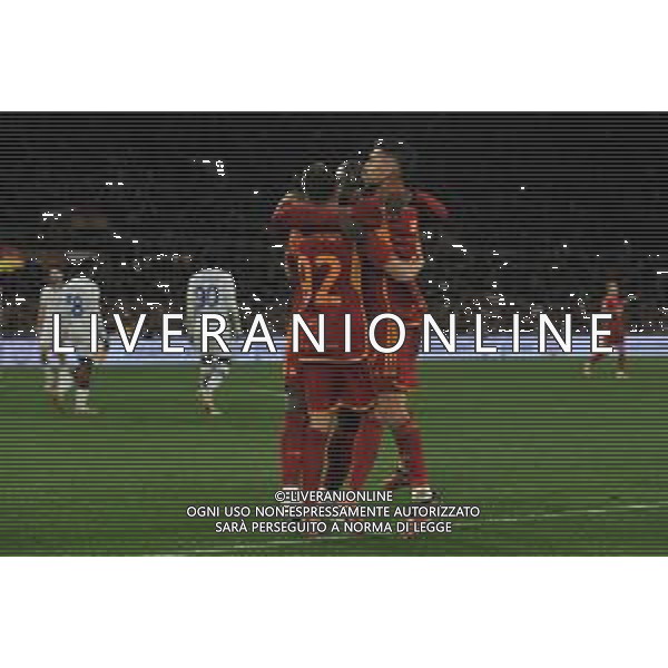 Roma vs Hellas Verona - Campionato Serie A TIM - 21 giornata - Stadio Olimpico - Roma 20-01-2024 nella foto Esultanza Roma ©Federico Gaetano/AGENZIA ALDO LIVERANI SAS