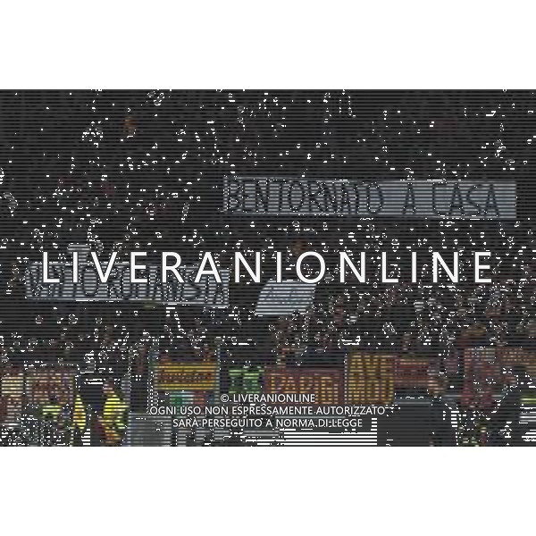 Roma vs Hellas Verona - Campionato Serie A TIM - 21 giornata - Stadio Olimpico - Roma 20-01-2024 nella foto Striscione per De Rossi ©Federico Gaetano/AGENZIA ALDO LIVERANI SAS