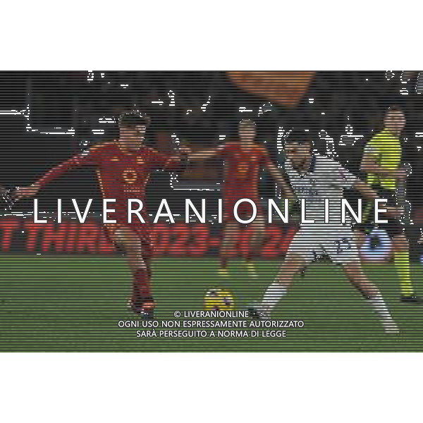 Roma vs Hellas Verona - Campionato Serie A TIM - 21 giornata - Stadio Olimpico - Roma 20-01-2024 nella foto Dybala e Serdar FOTO FEDERICO GAETANO-AG ALDO LIVERANI SAS
