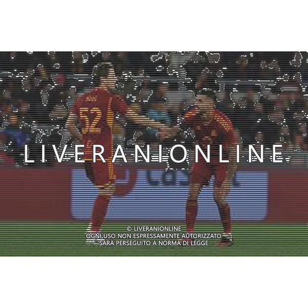 Roma vs Hellas Verona - Campionato Serie A TIM - 21 giornata - Stadio Olimpico - Roma 20-01-2024 nella foto Edoardo Bove e Pellegrini Lorenzo ©Federico Gaetano/AGENZIA ALDO LIVERANI SAS