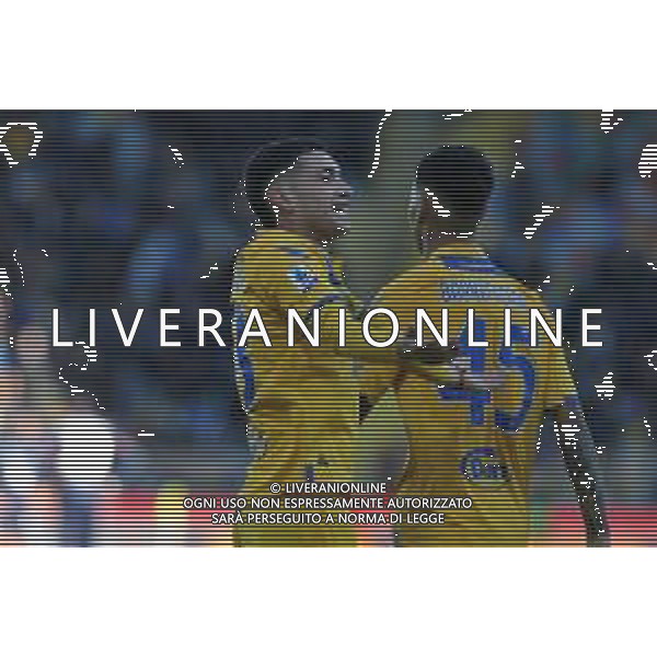 Frosinone vs Cagliari - Campionato Serie A TIM - 21 giornata - Stadio B.Stirpe - Frosinone 21-01-2024 nella foto Esultanza Soulè ©Federico Gaetano/AGENZIA ALDO LIVERANI SAS