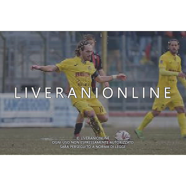 TVRG Sant\'Angelo vs Ravenna nella foto Paolo Rrapaj (Ravenna) Sant\'Angelo Lodigiano (LO) 21-01-2024 Stadio comunale Carlo Chiesa Campionato Serie D girone D - 20a giornata foto Roberto Garavaglia/Agenzia Aldo Liverani sas/AGENZIA ALDO LIVERANI SAS