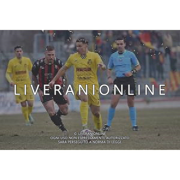 TVRG Sant\'Angelo vs Ravenna nella foto Mattia Tirelli (Ravenna) Sant\'Angelo Lodigiano (LO) 21-01-2024 Stadio comunale Carlo Chiesa Campionato Serie D girone D - 20a giornata foto Roberto Garavaglia/Agenzia Aldo Liverani sas/AGENZIA ALDO LIVERANI SAS