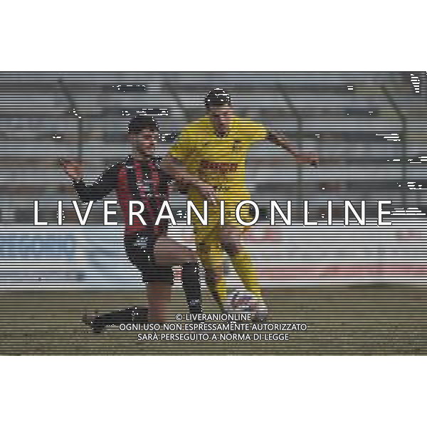 TVRG Sant\'Angelo vs Ravenna nella foto Simone Campagna (Ravenna) Sant\'Angelo Lodigiano (LO) 21-01-2024 Stadio comunale Carlo Chiesa Campionato Serie D girone D - 20a giornata foto Roberto Garavaglia/Agenzia Aldo Liverani sas/AGENZIA ALDO LIVERANI SAS