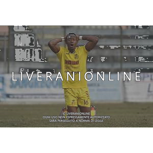 TVRG Sant\'Angelo vs Ravenna nella foto Mohamed Cherif Diallo (Ravenna) delusione dopo occasione da gol fallita Sant\'Angelo Lodigiano (LO) 21-01-2024 Stadio comunale Carlo Chiesa Campionato Serie D girone D - 20a giornata foto Roberto Garavaglia/Agenzia Aldo Liverani sas/AGENZIA ALDO LIVERANI SAS