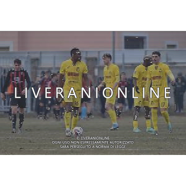 TVRG Sant\'Angelo vs Ravenna nella foto delusione Ravenna dopo il gol subito Sant\'Angelo Lodigiano (LO) 21-01-2024 Stadio comunale Carlo Chiesa Campionato Serie D girone D - 20a giornata foto Roberto Garavaglia/Agenzia Aldo Liverani sas/AGENZIA ALDO LIVERANI SAS