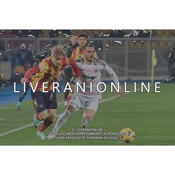 Filip Kostic of Juventus and Pontus Almqvist of US Lecce during the Italian soccer Serie A match US Lecce vs Juventus on January 21, 2024 at Via del Mare Stadium in Lecce, Italy. Photo by Emmanuele Mastrodonato/ag. Aldo Liverani sas/AGENZIA ALDO LIVERANI SAS