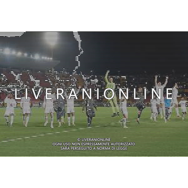 Juventus celebrates the victory during the Italian soccer Serie A match US Lecce vs Juventus on January 21, 2024 at Via del Mare Stadium in Lecce, Italy. Photo by Emmanuele Mastrodonato/ag. Aldo Liverani sas/AGENZIA ALDO LIVERANI SAS