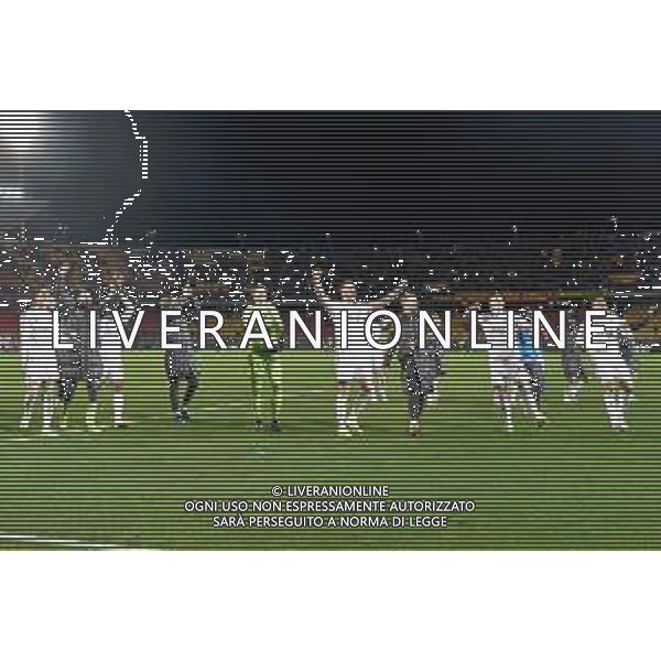 Juventus celebrates the victory during the Italian soccer Serie A match US Lecce vs Juventus on January 21, 2024 at Via del Mare Stadium in Lecce, Italy. Photo by Emmanuele Mastrodonato/ag. Aldo Liverani sas/AGENZIA ALDO LIVERANI SAS