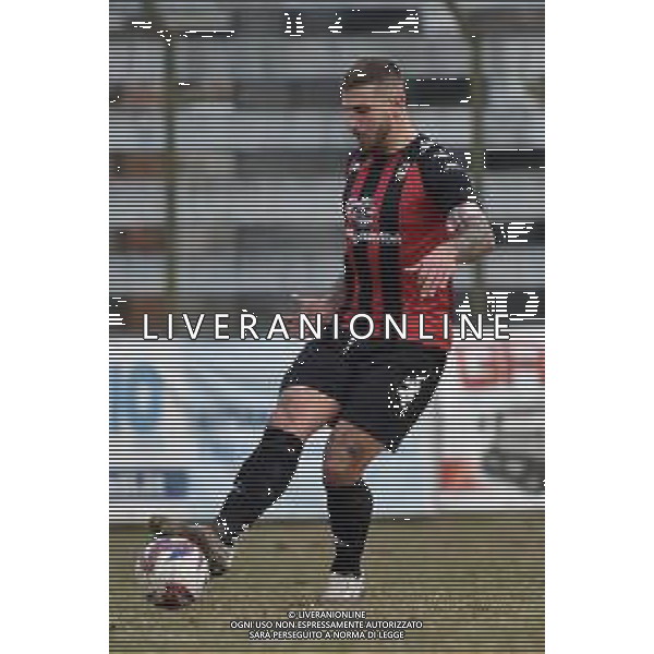 TVRG Sant\'Angelo vs Ravenna nella foto Maximiliano Achilla Uggè (Sant\'Angelo) Sant\'Angelo Lodigiano (LO) 21-01-2024 Stadio comunale Carlo Chiesa Campionato Serie D girone D - 20a giornata foto Roberto Garavaglia/Agenzia Aldo Liverani sas