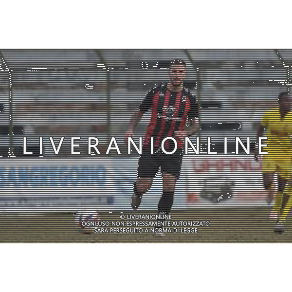 TVRG Sant\'Angelo vs Ravenna nella foto Maximiliano Achilla Uggè (Sant\'Angelo) Sant\'Angelo Lodigiano (LO) 21-01-2024 Stadio comunale Carlo Chiesa Campionato Serie D girone D - 20a giornata foto Roberto Garavaglia/Agenzia Aldo Liverani sas