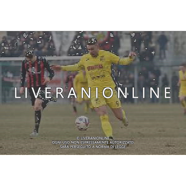 TVRG Sant\'Angelo vs Ravenna nella foto Antonio Sabbattani (Ravenna) Sant\'Angelo Lodigiano (LO) 21-01-2024 Stadio comunale Carlo Chiesa Campionato Serie D girone D - 20a giornata foto Roberto Garavaglia/Agenzia Aldo Liverani sas