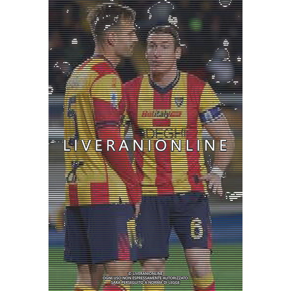 Federico Baschirotto of US Lecce and Marin Pongracic of US Lecce during the Italian soccer Serie A match US Lecce vs Juventus on January 21, 2024 at Via del Mare Stadium in Lecce, Italy. Photo by Emmanuele Mastrodonato/ag. Aldo Liverani sas