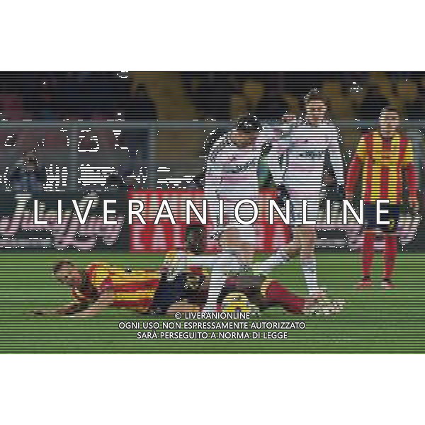 Dusan Vlahovic of Juventus and Ylber Ramadani, Mohamed Kaba of US Lecce during the Italian soccer Serie A match US Lecce vs Juventus on January 21, 2024 at Via del Mare Stadium in Lecce, Italy. Photo by Emmanuele Mastrodonato/ag. Aldo Liverani sas