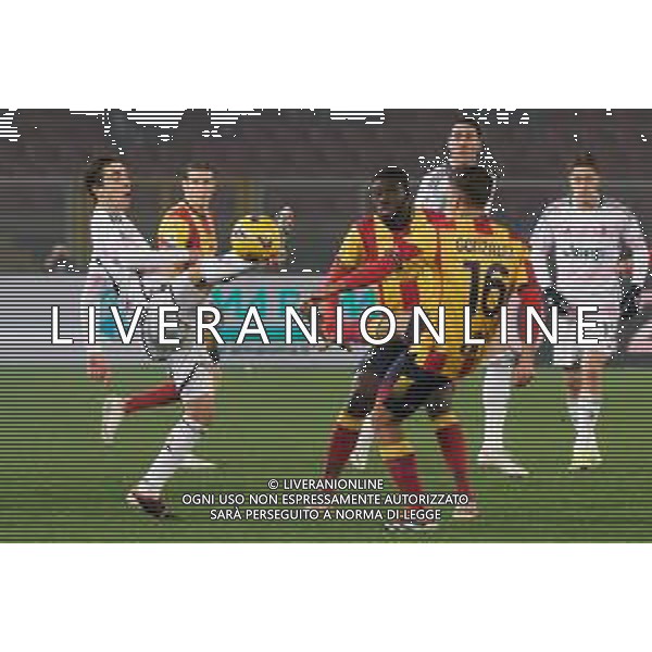 Fabio Miretti of Juventus and Joan Gonzalez of US Lecce during the Italian soccer Serie A match US Lecce vs Juventus on January 21, 2024 at Via del Mare Stadium in Lecce, Italy. Photo by Emmanuele Mastrodonato/ag. Aldo Liverani sas