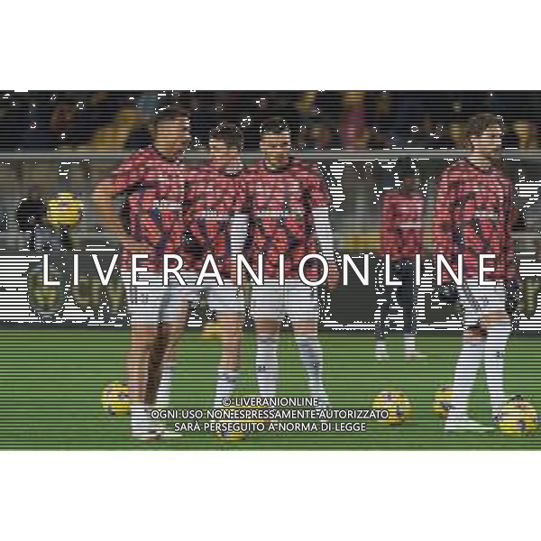 Players of Juventus warms up during the Italian soccer Serie A match US Lecce vs Juventus on January 21, 2024 at Via del Mare Stadium in Lecce, Italy. Photo by Emmanuele Mastrodonato/ag. Aldo Liverani sas