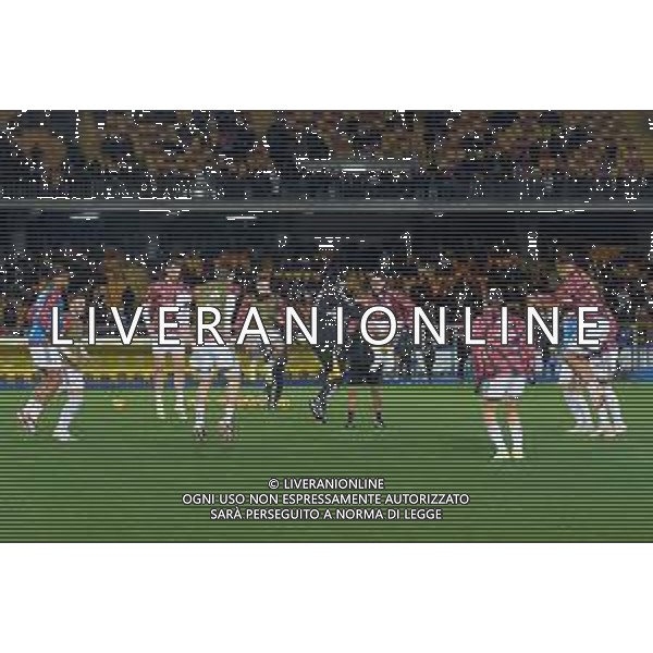 Players of Juventus warms up during the Italian soccer Serie A match US Lecce vs Juventus on January 21, 2024 at Via del Mare Stadium in Lecce, Italy. Photo by Emmanuele Mastrodonato/ag. Aldo Liverani sas