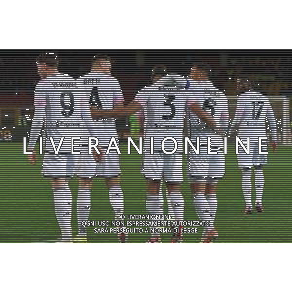 Gleison Bremer of Juventus celebrates after scoring a goal with teammates during the Italian soccer Serie A match US Lecce vs Juventus on January 21, 2024 at Via del Mare Stadium in Lecce, Italy. Photo by Emmanuele Mastrodonato/ag. Aldo Liverani sas