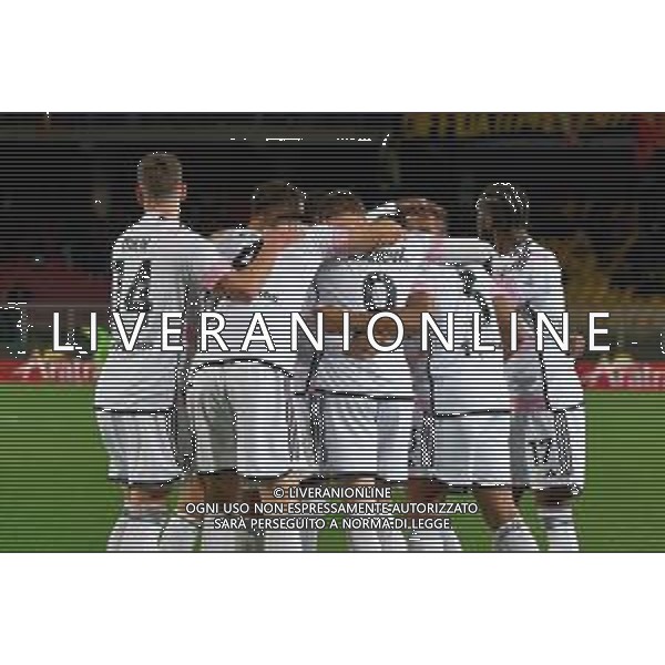 Gleison Bremer of Juventus celebrates after scoring a goal with teammates during the Italian soccer Serie A match US Lecce vs Juventus on January 21, 2024 at Via del Mare Stadium in Lecce, Italy. Photo by Emmanuele Mastrodonato/ag. Aldo Liverani sas