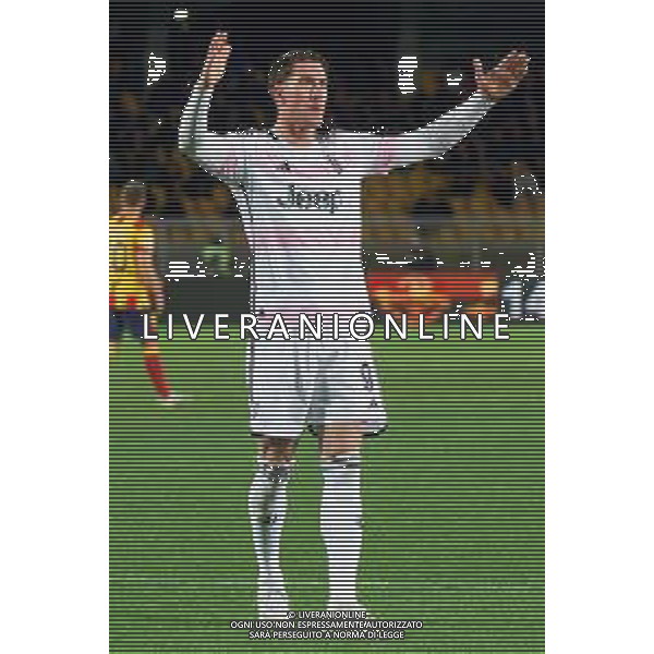 Dusan Vlahovic of Juventus celebrates after scoring a goal during the Italian soccer Serie A match US Lecce vs Juventus on January 21, 2024 at Via del Mare Stadium in Lecce, Italy. Photo by Emmanuele Mastrodonato/ag. Aldo Liverani sas