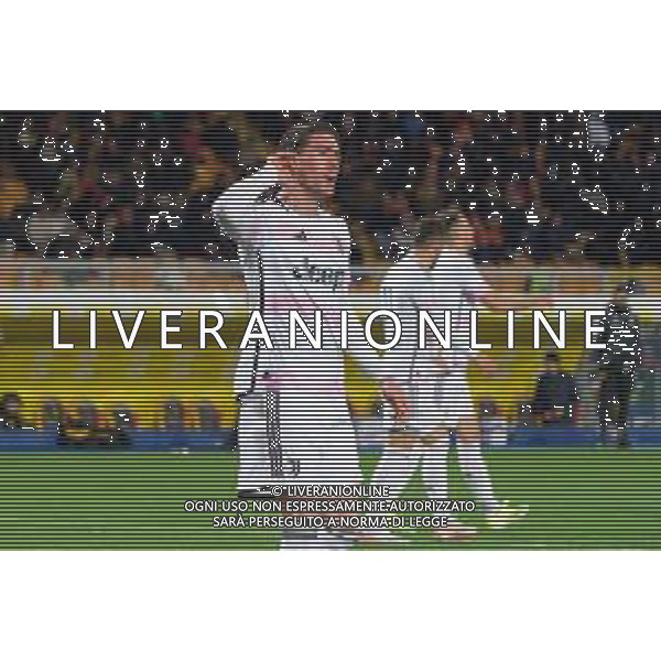 Dusan Vlahovic of Juventus celebrates after scoring a goal during the Italian soccer Serie A match US Lecce vs Juventus on January 21, 2024 at Via del Mare Stadium in Lecce, Italy. Photo by Emmanuele Mastrodonato/ag. Aldo Liverani sas