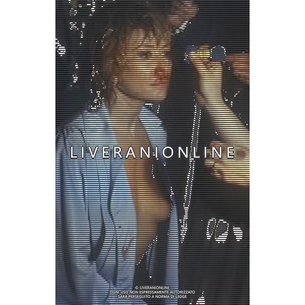 COL-RETROSPETTIVA PAOLA QUATTRINI ATTRICE NELLA FOTO PAOLA QUATTRINI NELL\'ANNO 1986 SUL SET DEL SCENEGGIATO TELEVISIVO “IL BOSS“ AG ALDO LIVERANI SAS   