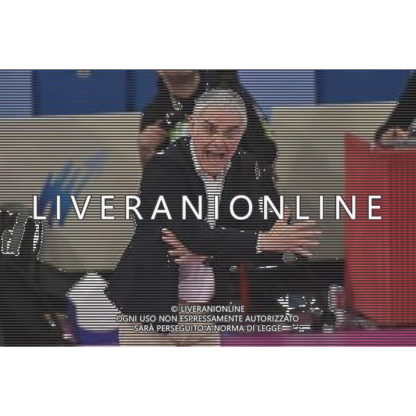 TVRG Allianz Vero Volley Milano vs Aeroitalia Smi Roma nella foto Giuseppe Cuccarini allenatore Roma Volley Club Milano 24-01-2024 Allianz Cloud Coppa Italia A1 Frecciarossa - quarti di finale foto Roberto Garavaglia/Agenzia Aldo Liverani sas