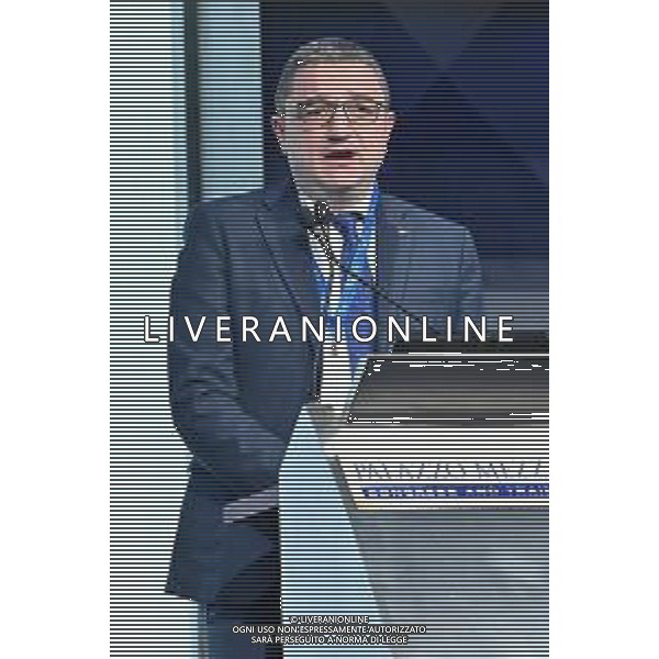 TVRG Convegno Fondazione Bruno Kessler nella foto Maurizio Fugatti presidente Provincia autonoma di Trento Milano 26-01-2024 Presentazione del piano di mandato della Fondazione Bruno Kessler foto Roberto Garavaglia/Agenzia Aldo Liverani sas/AGENZIA ALDO LIVERANI SAS