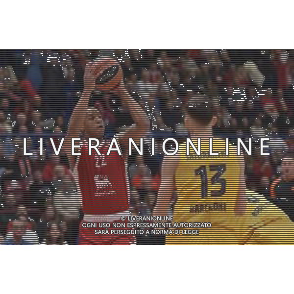 TVRG EA7 Emporio Armani Olimpia Milano vs Barcellona nella foto Devon Hall (Olimpia Milano) Assago (MI) 26-01-2024 Mediolanum Forum Turkish Airlines EuroLeague 23a giornata regular season foto Roberto Garavaglia/Agenzia Aldo Liverani sas