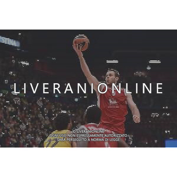 TVRG EA7 Emporio Armani Olimpia Milano vs Barcellona nella foto Nicolo\' Melli (Olimpia Milano) Assago (MI) 26-01-2024 Mediolanum Forum Turkish Airlines EuroLeague 23a giornata regular season foto Roberto Garavaglia/Agenzia Aldo Liverani sas
