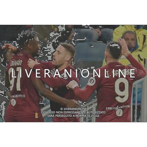 26-1-2024. Cagliari calcio- Torino F.C. 22° giornata campionato calcio italiano Serie A 2023/2024, Stadio Unipol Domus Cagliari. Foto Salvatore Moi/Agenzia Aldo Liverani s.as. Nella foto: Gol ed esultanza del Torino in trasferta contro Cagliari, nello stadio Unipol Domus di Cagliari. Segna: Duván Zapata Torino ©MOI SALVATORE/AGENZIA ALDO LIVERANI SAS