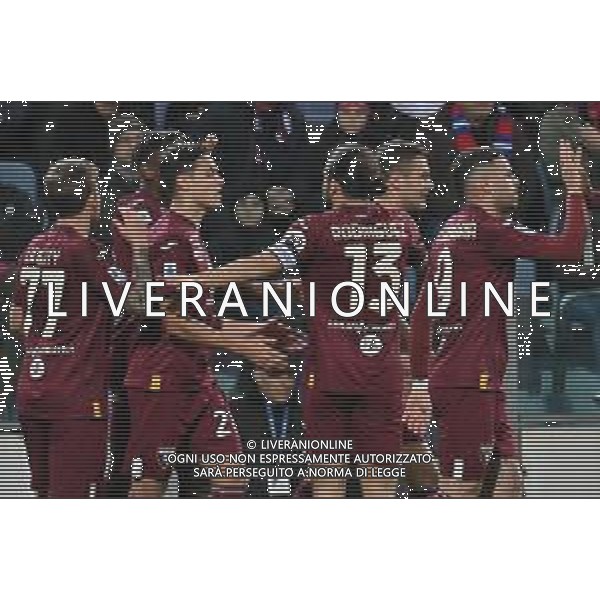 26-1-2024. Cagliari calcio- Torino F.C. 22° giornata campionato calcio italiano Serie A 2023/2024, Stadio Unipol Domus Cagliari. Foto Salvatore Moi/Agenzia Aldo Liverani s.as. Nella foto: Gol ed esultanza del Torino in trasferta contro Cagliari, nello stadio Unipol Domus di Cagliari. Segna: Duván Zapata Torino ©MOI SALVATORE/AGENZIA ALDO LIVERANI SAS