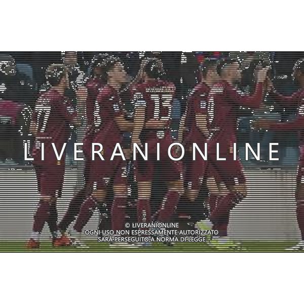 26-1-2024. Cagliari calcio- Torino F.C. 22° giornata campionato calcio italiano Serie A 2023/2024, Stadio Unipol Domus Cagliari. Foto Salvatore Moi/Agenzia Aldo Liverani s.as. Nella foto: Gol ed esultanza del Torino in trasferta contro Cagliari, nello stadio Unipol Domus di Cagliari. Segna: Duván Zapata Torino ©MOI SALVATORE/AGENZIA ALDO LIVERANI SAS