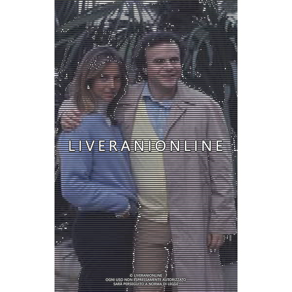 DIAP-RETROSPETTIVA JERRY CALA\' ATTORE NELLA FOTO JERRY CALA\' CON ANTONELLA INTERLENGHI A ROMA NELL\'ANNO 1985 FOTO EDGARDO DELLA SCORCIOSA -AG ALDO LIVERANI SAS