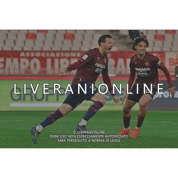 Riccardo Fiamozzi of Reggiana celebrates after scoring a goal during the Italian Serie B match SSC Bari vs AC Reggiana 1919 on January 27, 2024 at the San Nicola stadium in Bari, Italy. Photo by Emmanuele Mastrodonato/ag. Aldo Liverani sas/AGENZIA ALDO LIVERANI SAS