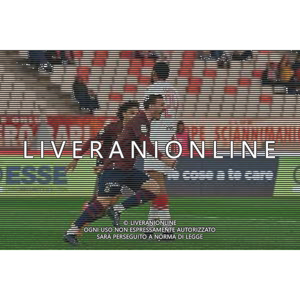 Riccardo Fiamozzi of Reggiana celebrates after scoring a goal during the Italian Serie B match SSC Bari vs AC Reggiana 1919 on January 27, 2024 at the San Nicola stadium in Bari, Italy. Photo by Emmanuele Mastrodonato/ag. Aldo Liverani sas/AGENZIA ALDO LIVERANI SAS