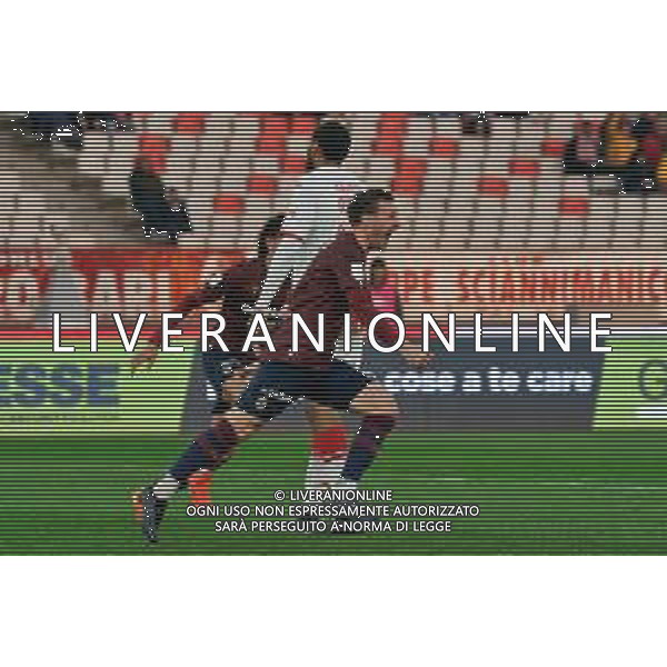 Riccardo Fiamozzi of Reggiana celebrates after scoring a goal during the Italian Serie B match SSC Bari vs AC Reggiana 1919 on January 27, 2024 at the San Nicola stadium in Bari, Italy. Photo by Emmanuele Mastrodonato/ag. Aldo Liverani sas/AGENZIA ALDO LIVERANI SAS