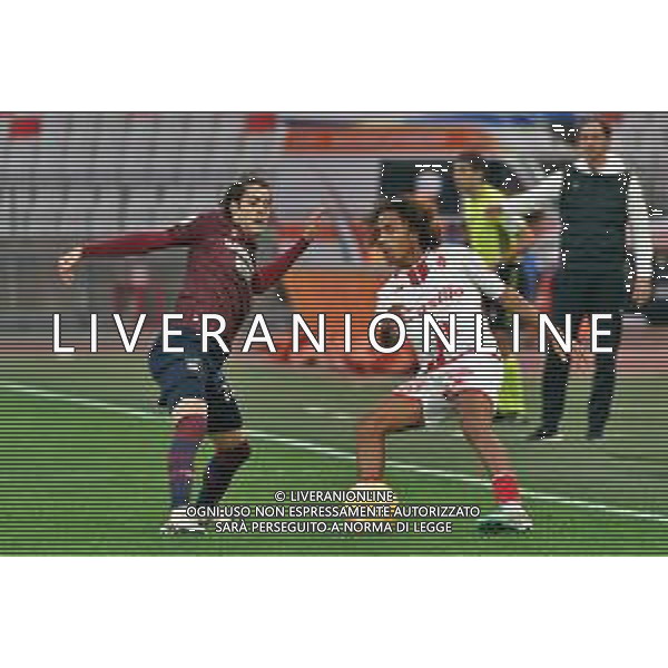 Mehdi Dorval of SSC Bari and Filippo Melgoni of Reggiana during the Italian Serie B match SSC Bari vs AC Reggiana 1919 on January 27, 2024 at the San Nicola stadium in Bari, Italy. Photo by Emmanuele Mastrodonato/ag. Aldo Liverani sas/AGENZIA ALDO LIVERANI SAS/AGENZIA ALDO LIVERANI SAS