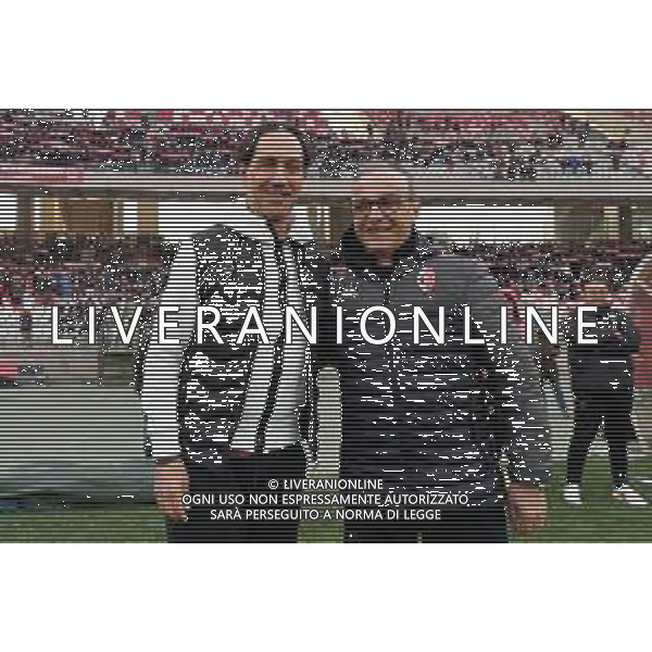 coach Alessandro Nesta of Reggiana and coach Pasquale Marino of SSC Bari during the Italian Serie B match SSC Bari vs AC Reggiana 1919 on January 27, 2024 at the San Nicola stadium in Bari, Italy. Photo by Emmanuele Mastrodonato/ag. Aldo Liverani sas/AGENZIA ALDO LIVERANI SAS/AGENZIA ALDO LIVERANI SAS
