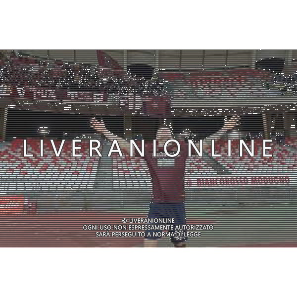 Alessandro Bianco of Reggiana celebrates after scoring a goal during the Italian Serie B match SSC Bari vs AC Reggiana 1919 on January 27, 2024 at the San Nicola stadium in Bari, Italy. Photo by Emmanuele Mastrodonato/ag. Aldo Liverani sas/AGENZIA ALDO LIVERANI SAS