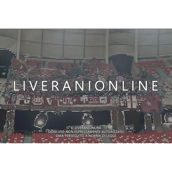 Supporters of AC Reggiana 1919 during the Italian Serie B match SSC Bari vs AC Reggiana 1919 on January 27, 2024 at the San Nicola stadium in Bari, Italy. Photo by Emmanuele Mastrodonato/ag. Aldo Liverani sas/AGENZIA ALDO LIVERANI SAS