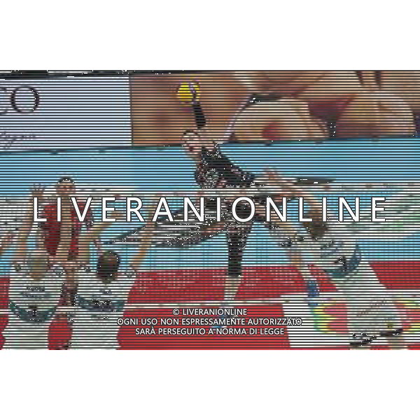 CASALECCHIO DI RENO COPPA ITALIA MASCHILE SIR SUSA VIM PERUGIA-ALLIANZ MILANO VOLLEY 27.01.2024 NELLA FOTO PLOTNYTSKYI OLEH PERUGIA ©SANNA/AGENZIA ALDO LIVERANI SAS