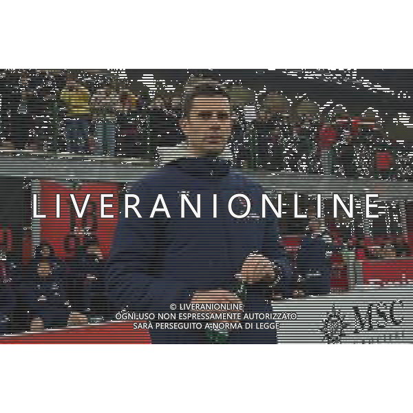 Milan vs Bologna nella foto Thiago Motta allenatore Bologna Milano 27-01-2024 Stadio Giuseppe Meazza - San Siro Campionato Serie A TIM - 22a giornata foto Roberto Garavaglia/Agenzia Aldo Liverani sas/AGENZIA ALDO LIVERANI SAS
