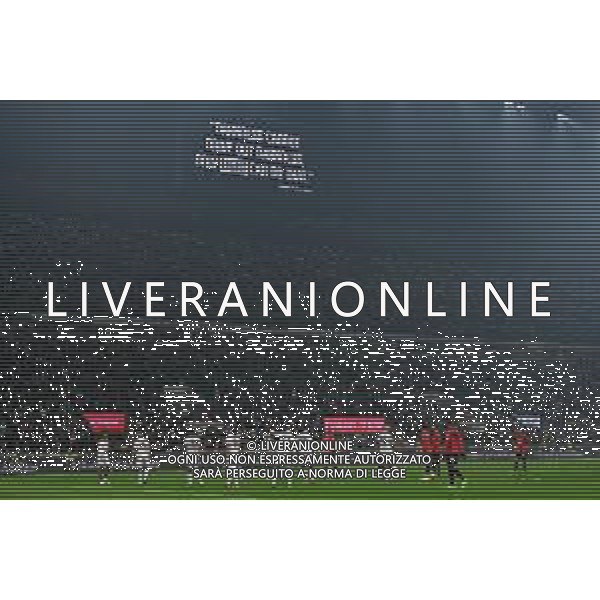 Milan vs Bologna nella foto al minuto 16 iniziativa contro il razzismo Milano 27-01-2024 Stadio Giuseppe Meazza - San Siro Campionato Serie A TIM - 22a giornata foto Roberto Garavaglia/Agenzia Aldo Liverani sas/AGENZIA ALDO LIVERANI SAS