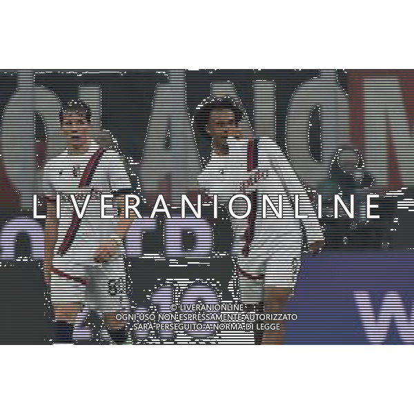 Milan vs Bologna nella foto Joshua Zirkzee (Bologna) esulta dopo il gol dell\'1 a 0 Milano 27-01-2024 Stadio Giuseppe Meazza - San Siro Campionato Serie A TIM - 22a giornata foto Roberto Garavaglia/Agenzia Aldo Liverani sas/AGENZIA ALDO LIVERANI SAS