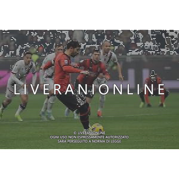 Milan vs Bologna nella foto Theo Hernandez (Milan) rigore sbagliato Milano 27-01-2024 Stadio Giuseppe Meazza - San Siro Campionato Serie A TIM - 22a giornata foto Roberto Garavaglia/Agenzia Aldo Liverani sas/AGENZIA ALDO LIVERANI SAS