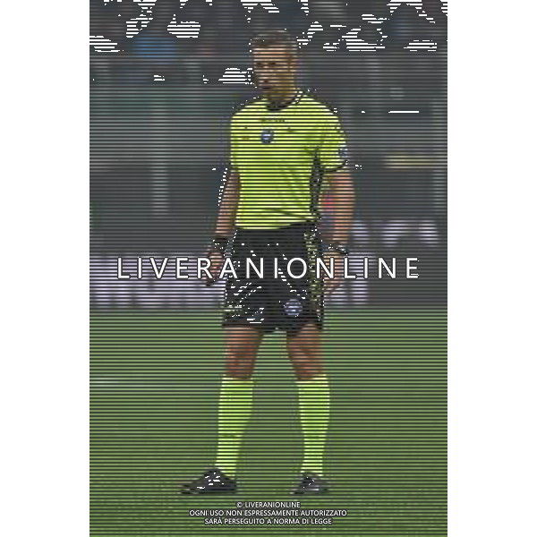 Milan vs Bologna nella foto l\'arbitro Davide Massa di Imperia Milano 27-01-2024 Stadio Giuseppe Meazza - San Siro Campionato Serie A TIM - 22a giornata foto Roberto Garavaglia/Agenzia Aldo Liverani sas